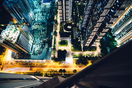 aerial photography of high-rise and low-rise buildings thumbnail