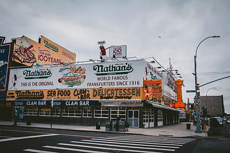 Nathan's world famous frankfurters since 1916 building thumbnail