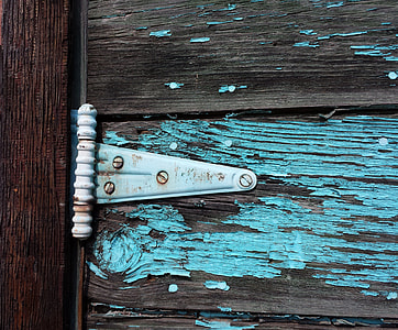 close up photo of a door hinge thumbnail