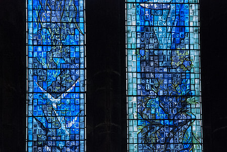 two mosaic glass windows thumbnail