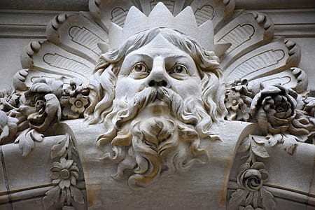 man concrete wall sculpture thumbnail