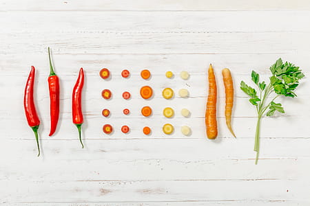 Red Orange Yellow Green Vegetables Photo thumbnail