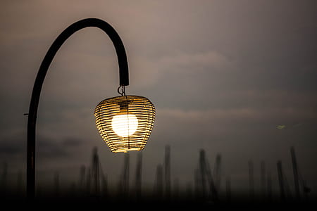 turned-on post lamp thumbnail