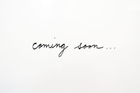 coming soon handwritten text thumbnail