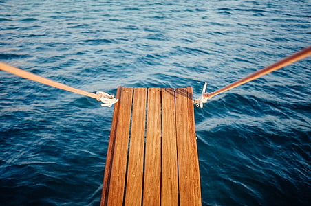 brown wooden dock surrounded by body of water thumbnail