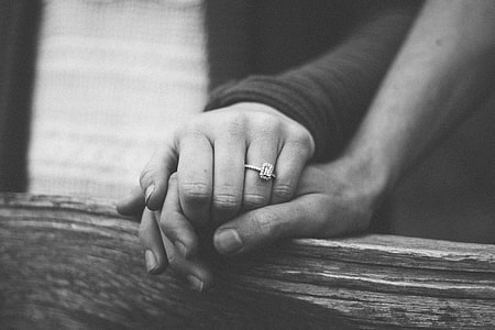 person wearing silver ring thumbnail