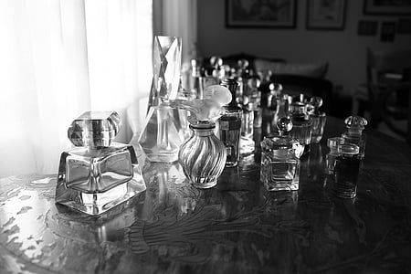 greyscale photo of bottle lot thumbnail