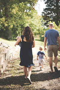 family walking on road thumbnail