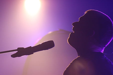 silhouette of a man singing thumbnail