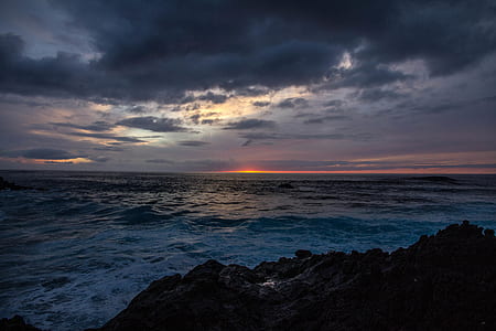 sea, dawn, landscape, nature thumbnail
