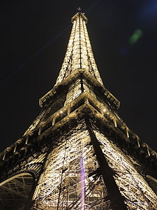low-angle photo lit Eiffel Tower, Paris thumbnail