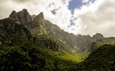green grass covered mountain at daytime thumbnail
