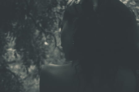 Grayscale Photo of a Woman thumbnail