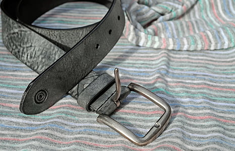 black leather belt thumbnail