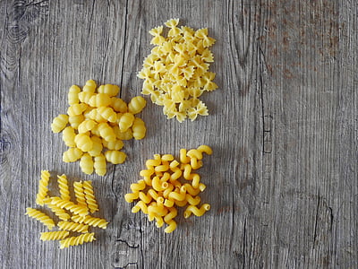 four assorted-shaped of pastas thumbnail