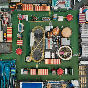 top view of miniature carnival decor thumbnail