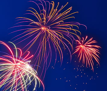 time-lapse photography of fireworks display thumbnail