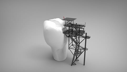 tooth and tower illustration thumbnail