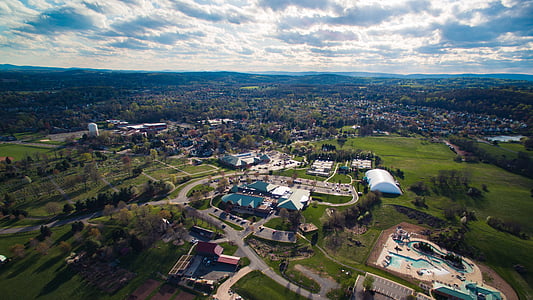 aerial photography of city skylines thumbnail