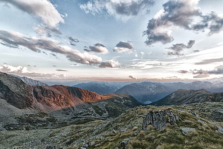 landscape, mountains, nature, sky thumbnail