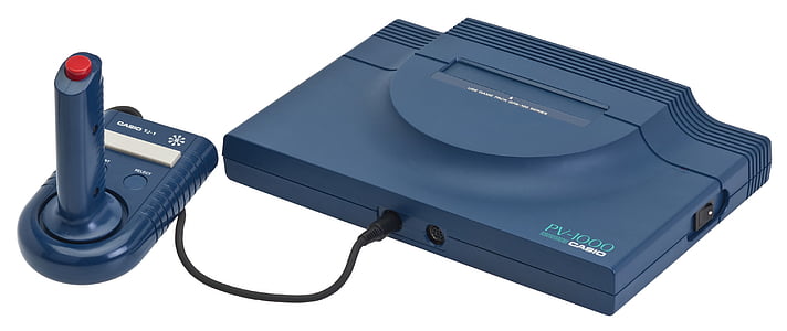 blue game console with joystick controller thumbnail