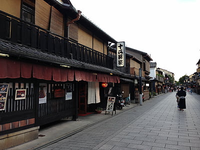 group of people walking beside restaurant thumbnail