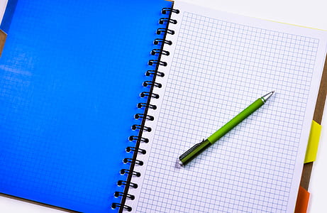 Green and Silver Push Pen on White Ruled Paper Indoors thumbnail