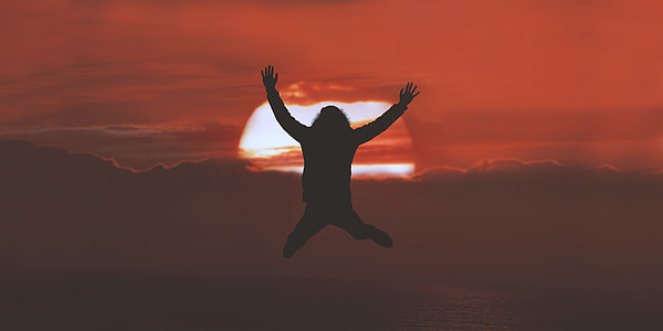 silhouette of jumping person thumbnail