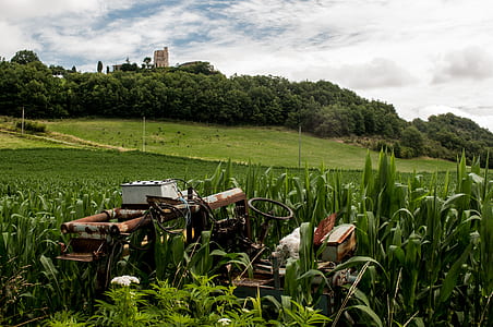 field, broken, farm, tractor thumbnail