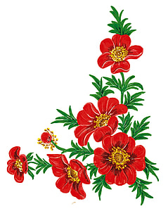 red and green flower painting thumbnail