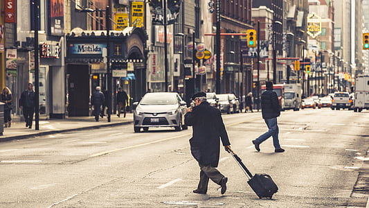 man walking on street thumbnail