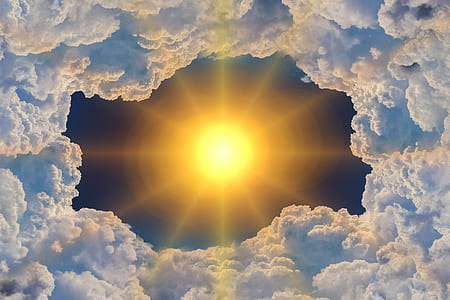 sun and clouds illustration thumbnail