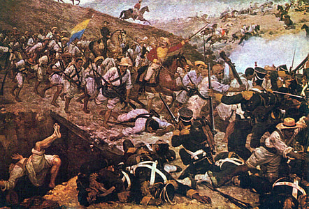 Battle of Boyacá with lots of soldiers in Colombia thumbnail