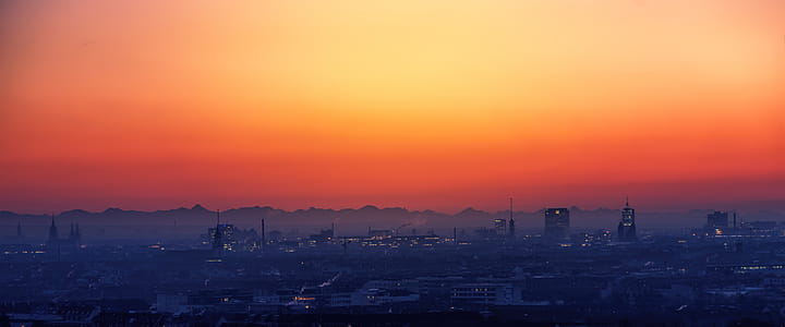 Scenic View of City During Dawn thumbnail