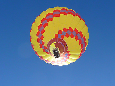 yellow and red hot air balloon thumbnail