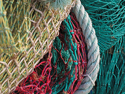 pile of fishing nets thumbnail
