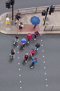 people walking on pedestrian lane thumbnail