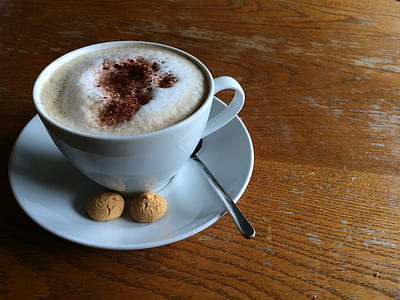 cup of cappuccino on saucer thumbnail