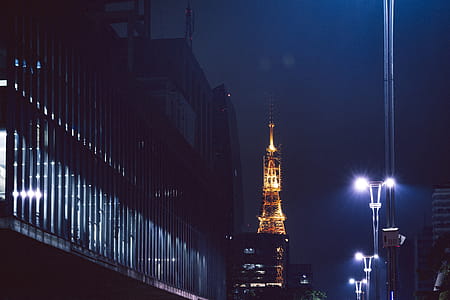 Eiffel Tower, Paris during Night Time thumbnail