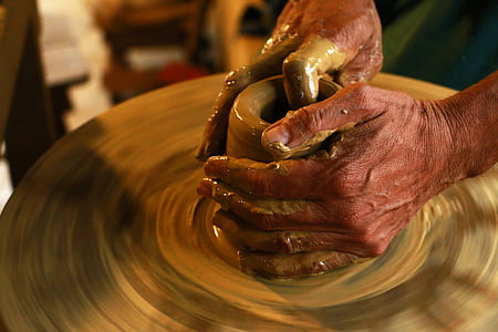 hands, spinning, workshop, handmade, ceramics, pottery thumbnail