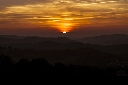 black mountains at sunset thumbnail