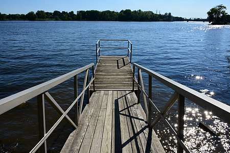 brown wooden dock on body of water thumbnail