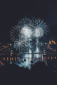 fireworks on sky during night time thumbnail