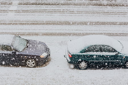 Snowy Street with Cars thumbnail
