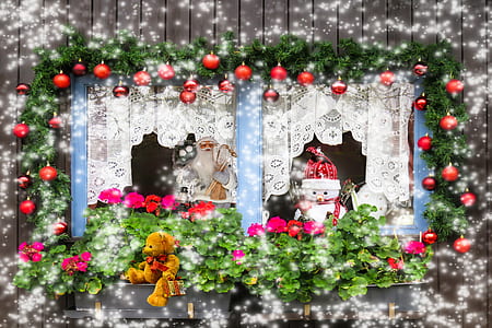 Santa Claus and snowman illustration thumbnail