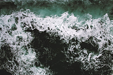 aerial photo of large body of water thumbnail