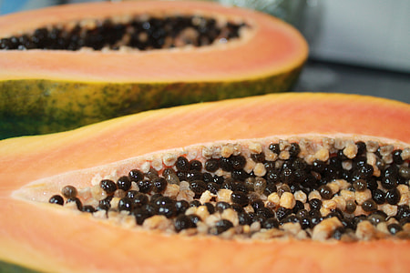 sliced of papaya fruit thumbnail
