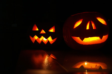 two orange jack-o-lanterns thumbnail