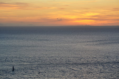 ocean horizon scenery during sunset thumbnail
