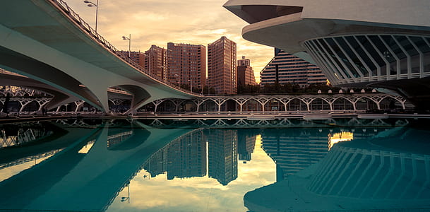 calm body of water near building thumbnail